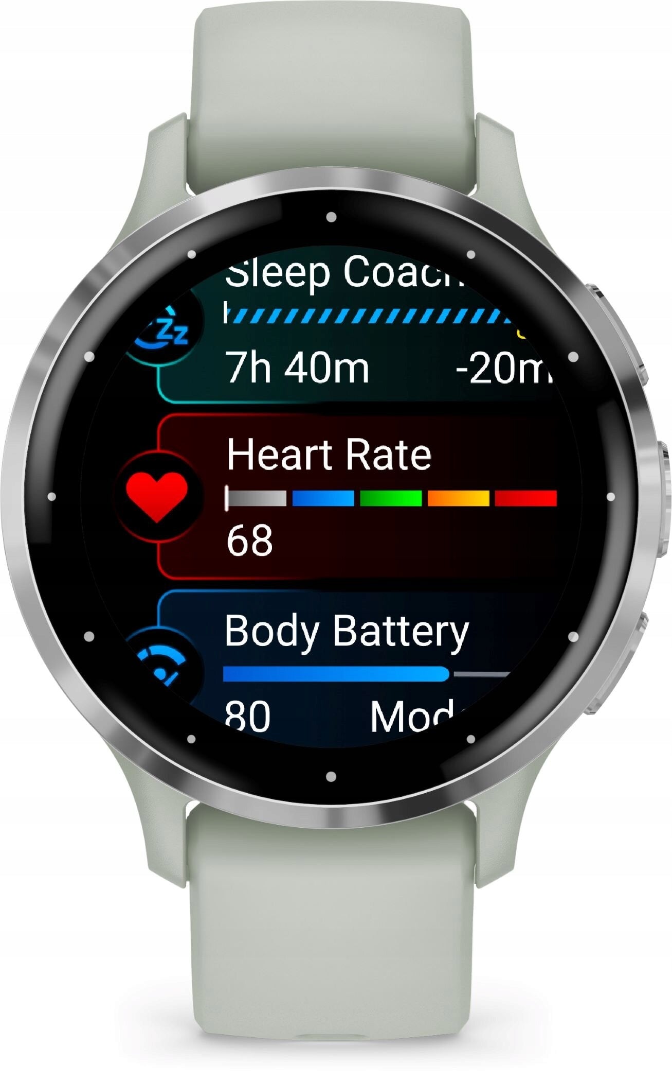 Smartwatch sports watch Garmin Venu 3s silver Stylish GPS Fitness Manufacturer code 010-02785-01