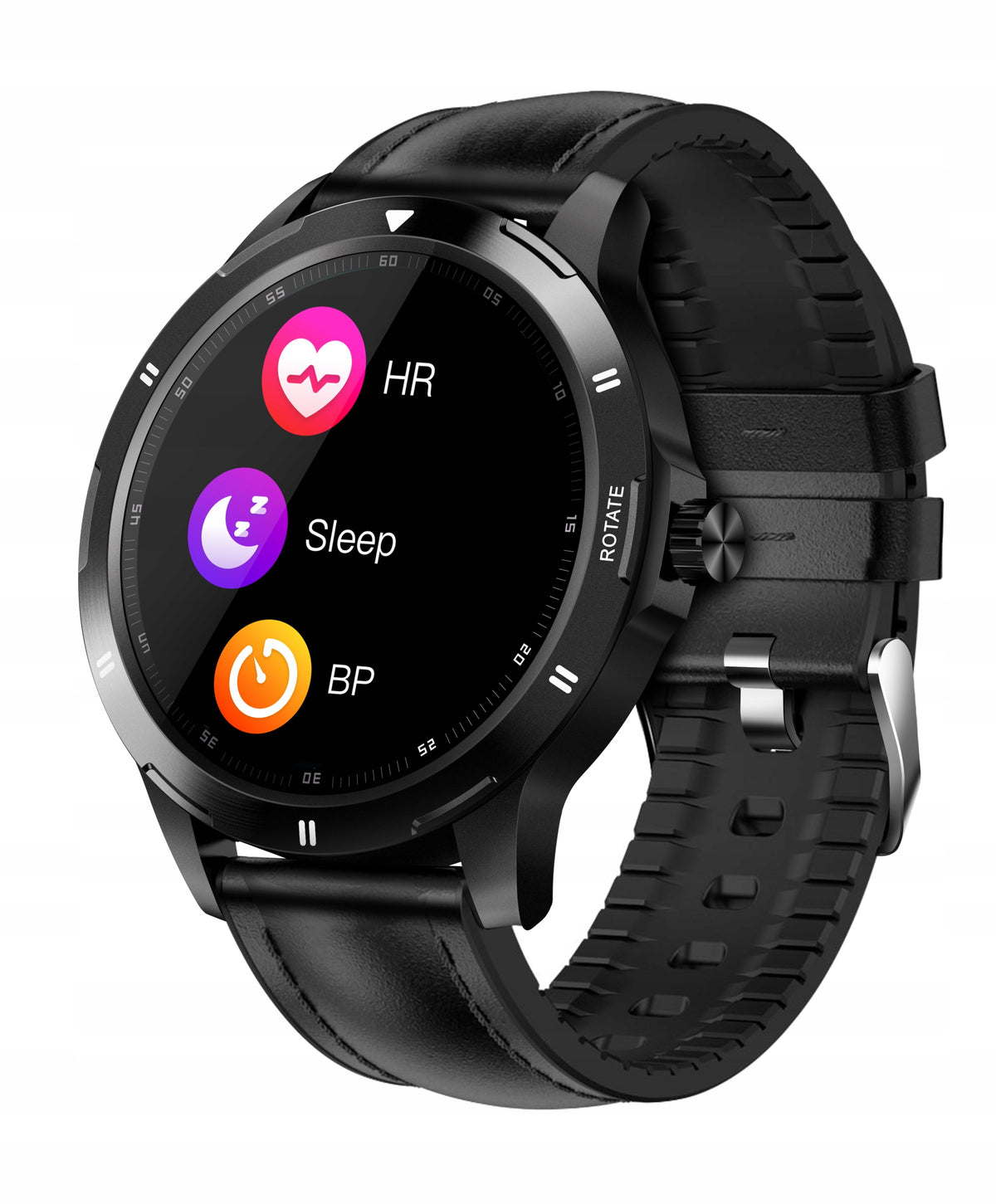 Smartwatch sports watch TEMPERATURE polish MENU GlacierX Therma Black EAN (GTIN) 5907339230465