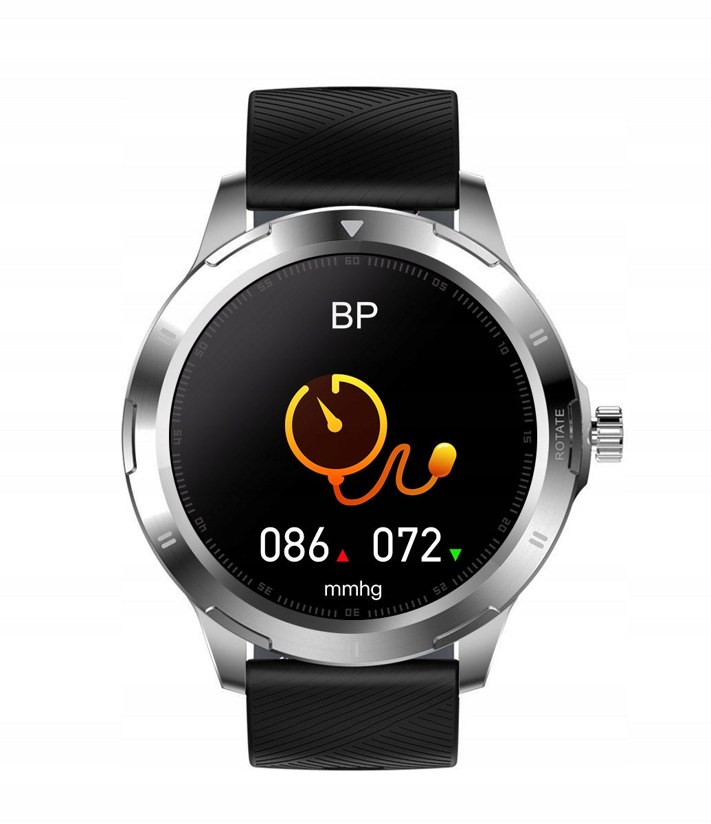 Smartwatch sports watch TEMPERATURE polish MENU GlacierX Therma Silver EAN (GTIN) 5907339230472