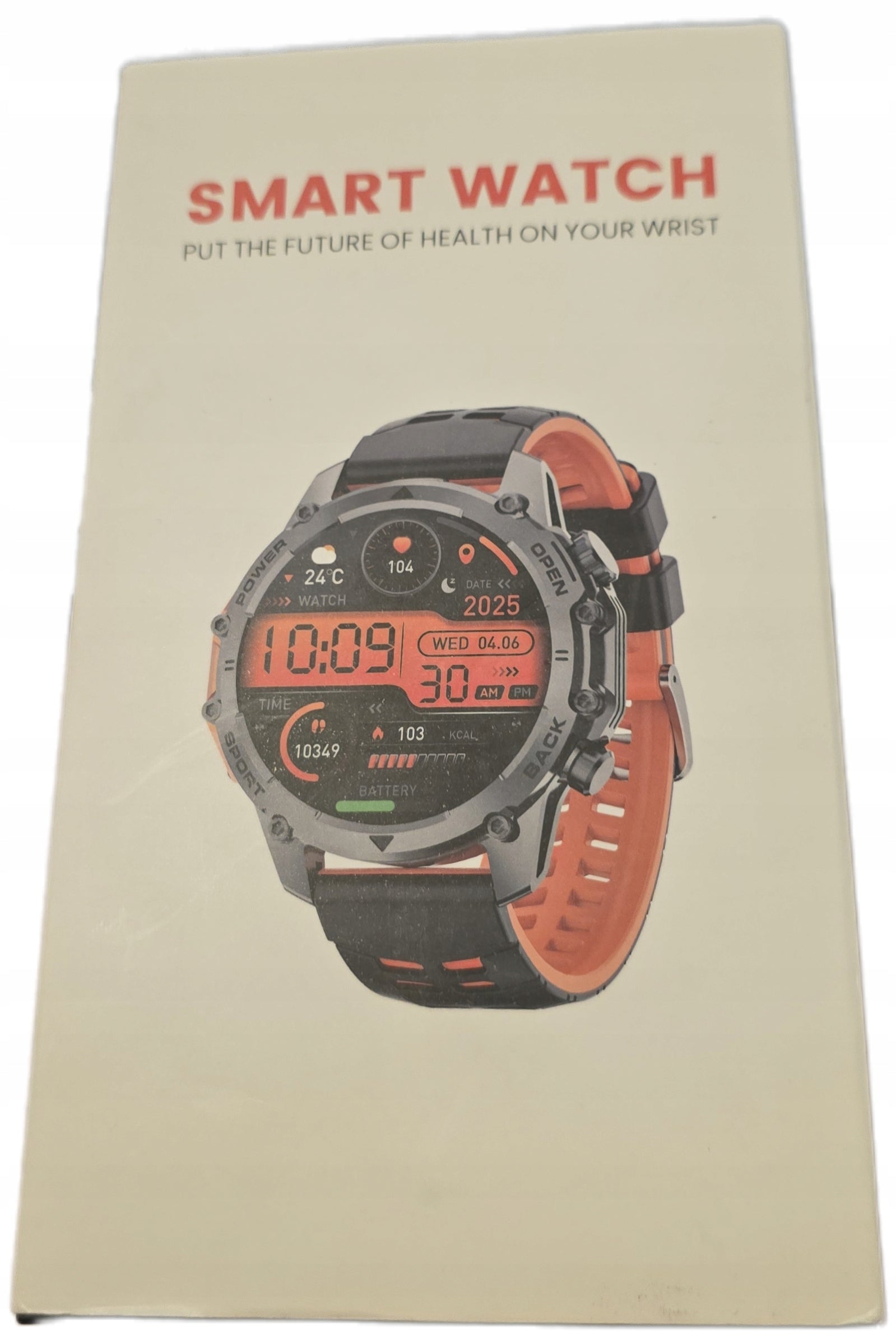 Smartwatch talk monitoring flashlight pedometer :348