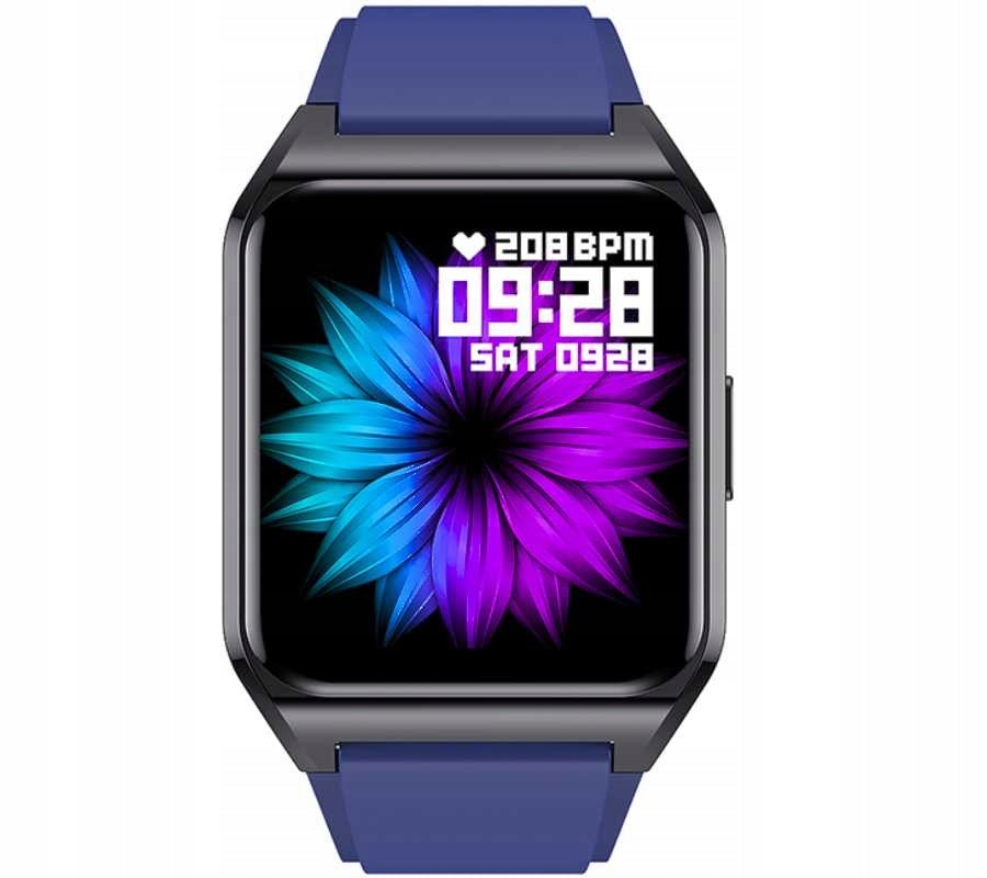 Smartwatch watch PRESSURE PULSE TALK THERMOMETER strap + bracelet Color blue