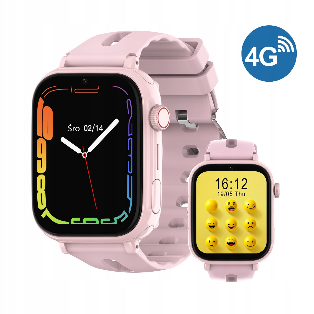 Smartwatch watch for children and teenagers CALMEAN Smart Watch ONE, pink