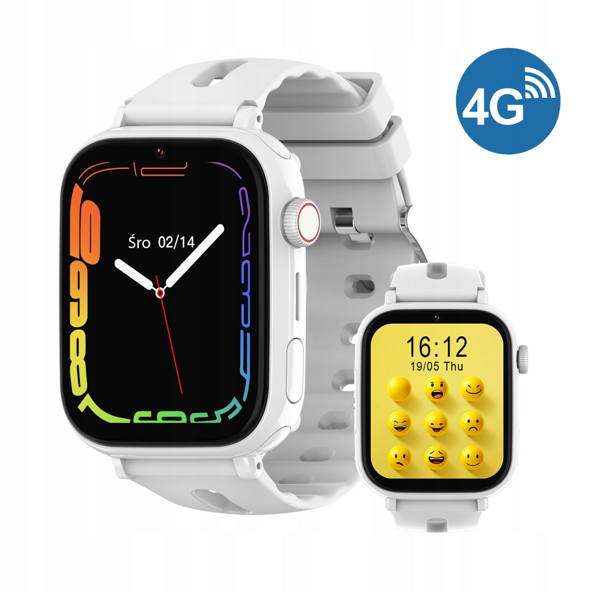 Smartwatch watch for children and teenagers CALMEAN Smart Watch ONE, white