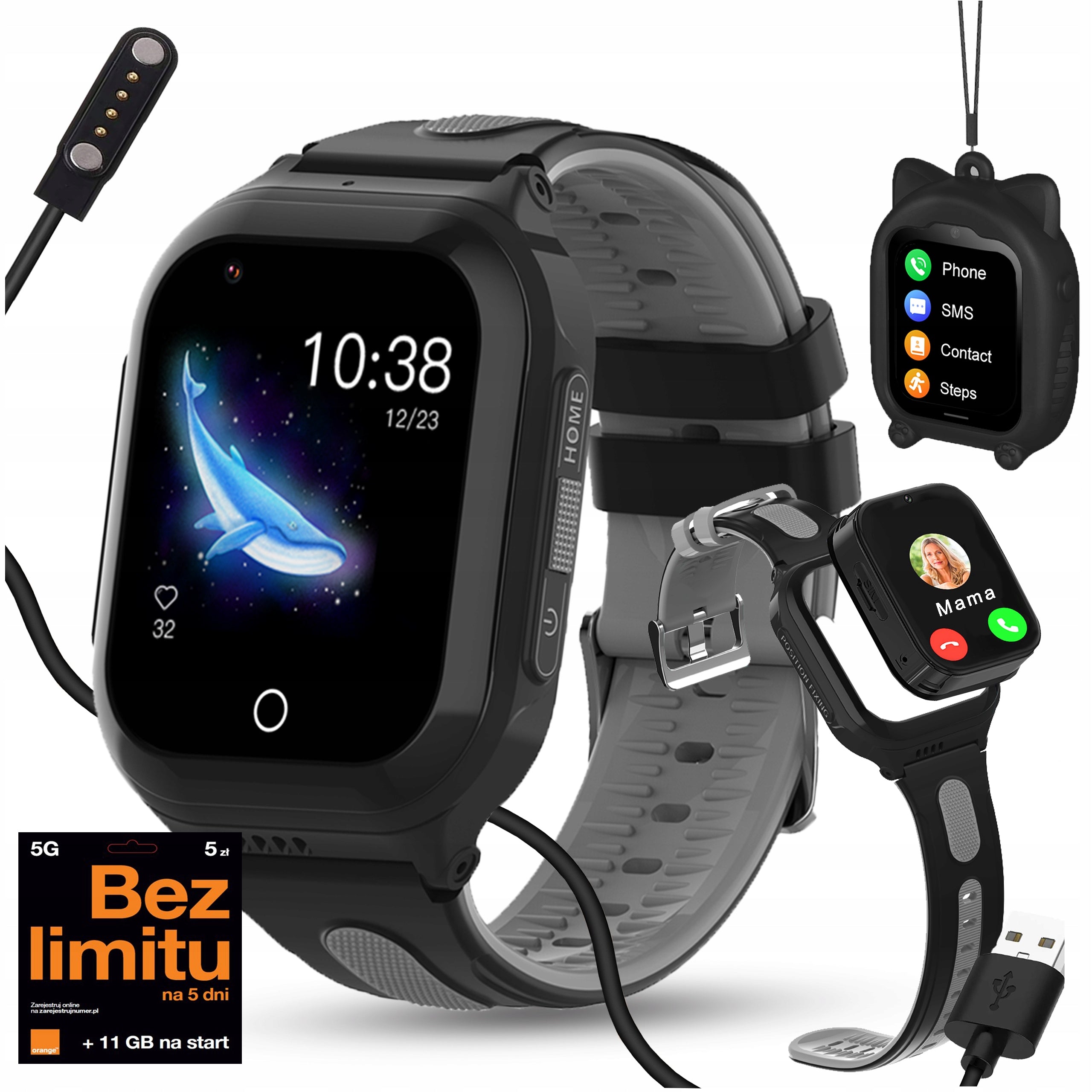 Smartwatch watch phone for children gpr talk music vibration whatsapp Brand WonderWatch