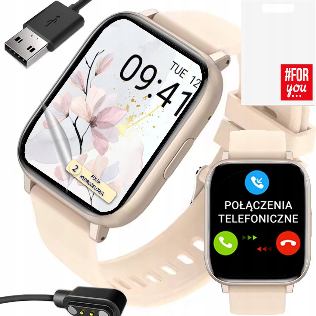 Smartwatch with Bluetooth Talks - Heart Rate Monitor, Sport, Polish Menu, Watch