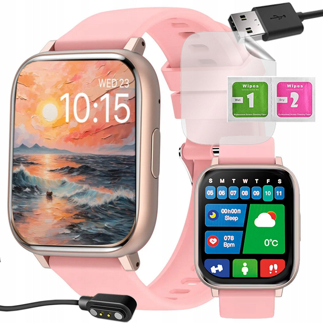 Smartwatch with Bluetooth Talks - Heart Rate Monitor, Sport, Polish Menu, Watch