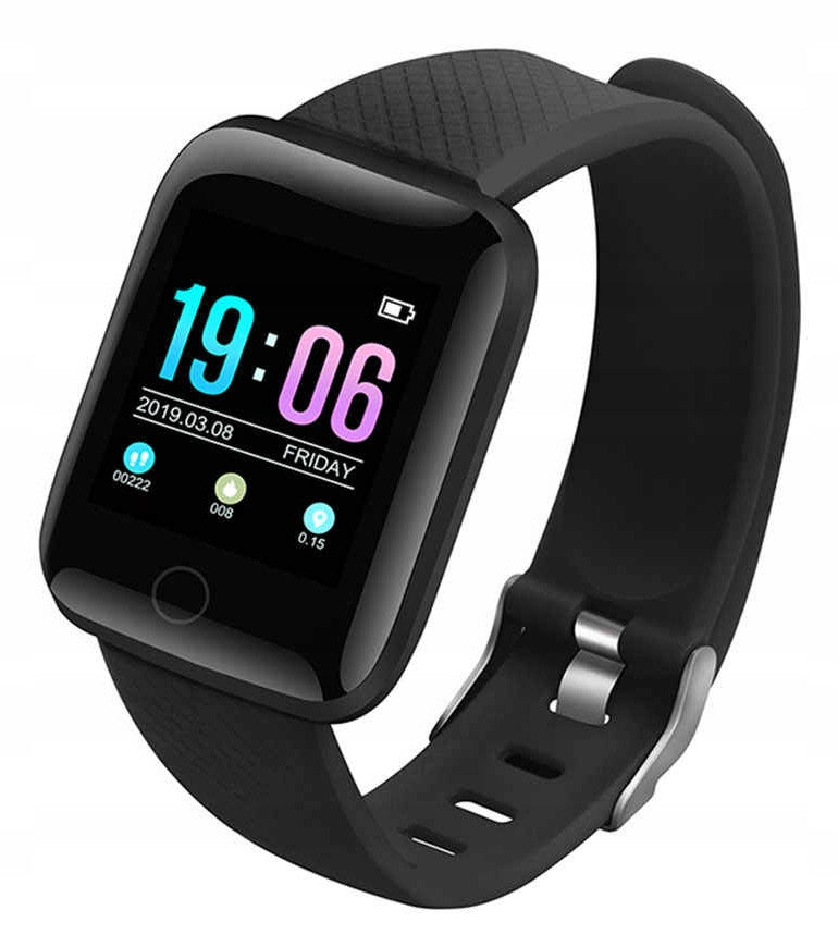 Smartwatch with Bluetooth activity measurement and SMS notifications Manufacturer code D13 , 116 Plus