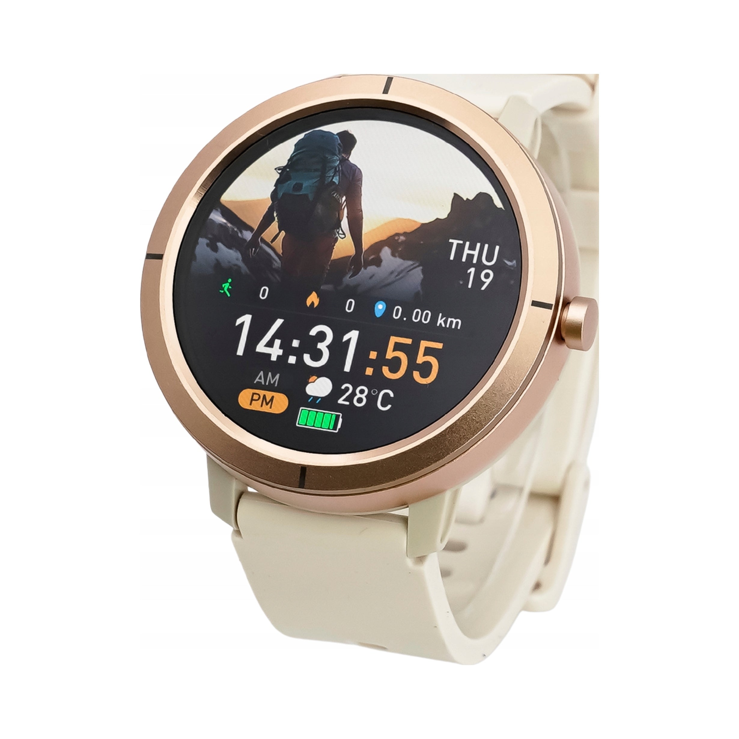 Smartwatch women's gold GPS AMOLED waterproof conversation pulse sport PL menu Manufacturer code 5907394748684