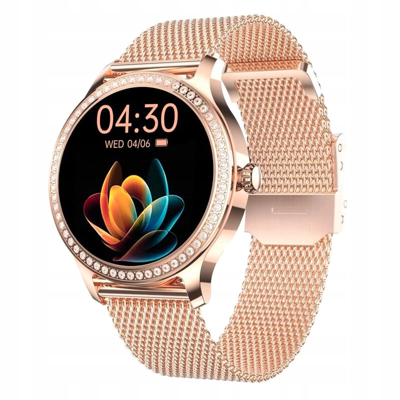 Smartwatch women's watch polish menu pink gold features GlacierX Pearl EAN (GTIN) 5907339230212