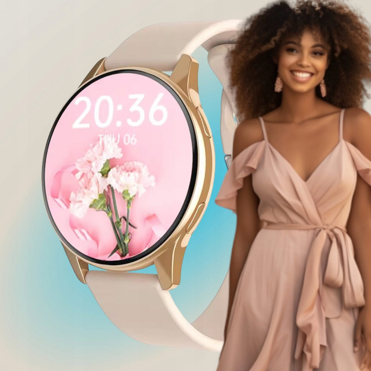 Smartwatch women's watch talk sms kcal pusometr Bluetooth Call WATCHSm Brand Smart-Trend