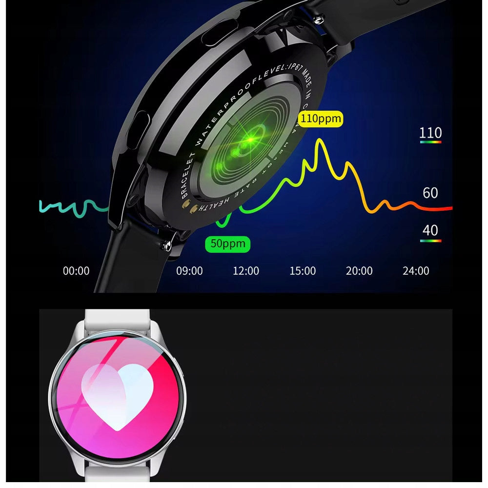 Smartwatch women's watch talk sms kcal pusometr Bluetooth Call WATCHSm Color pink