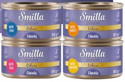Smilla Deluxe pieces in sauce, 4 x 85 g MIX