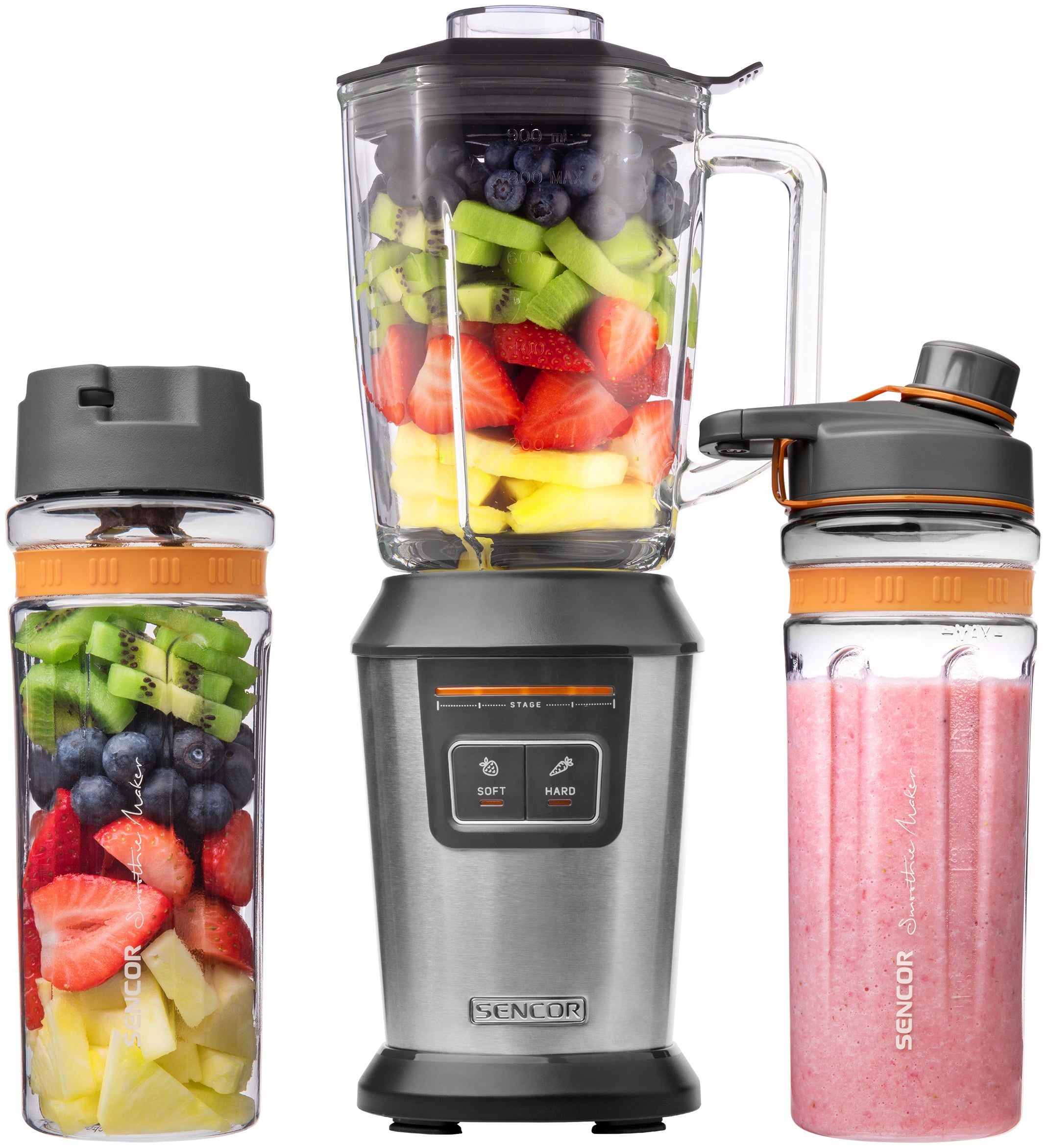 Smoothie Chalice Blender Sencor SBL 7550SS 800W 85 dB + 2 bottles