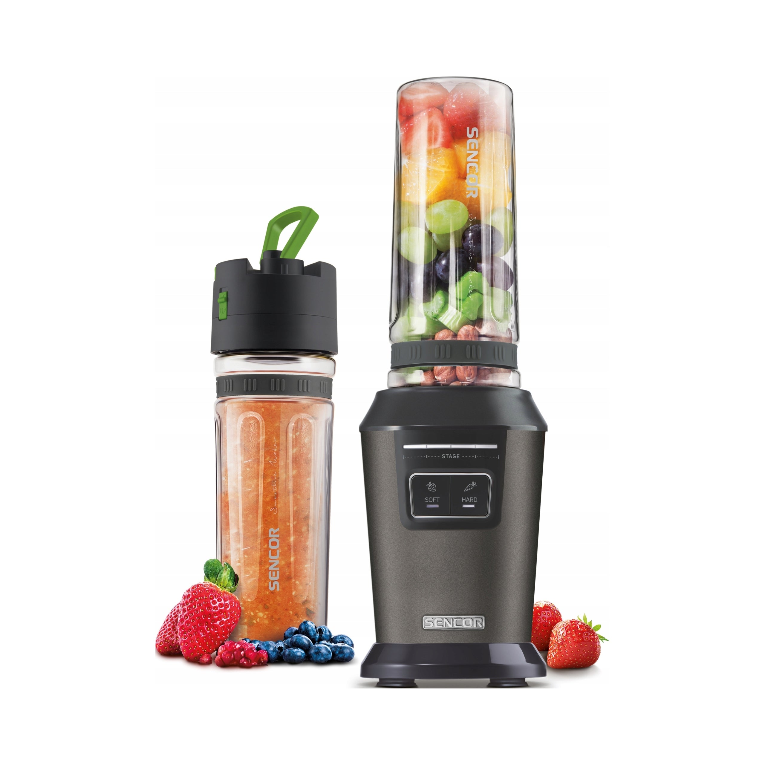 Smoothie blender black Sencor SBL 7178BK + 2 bottles 0,6 l