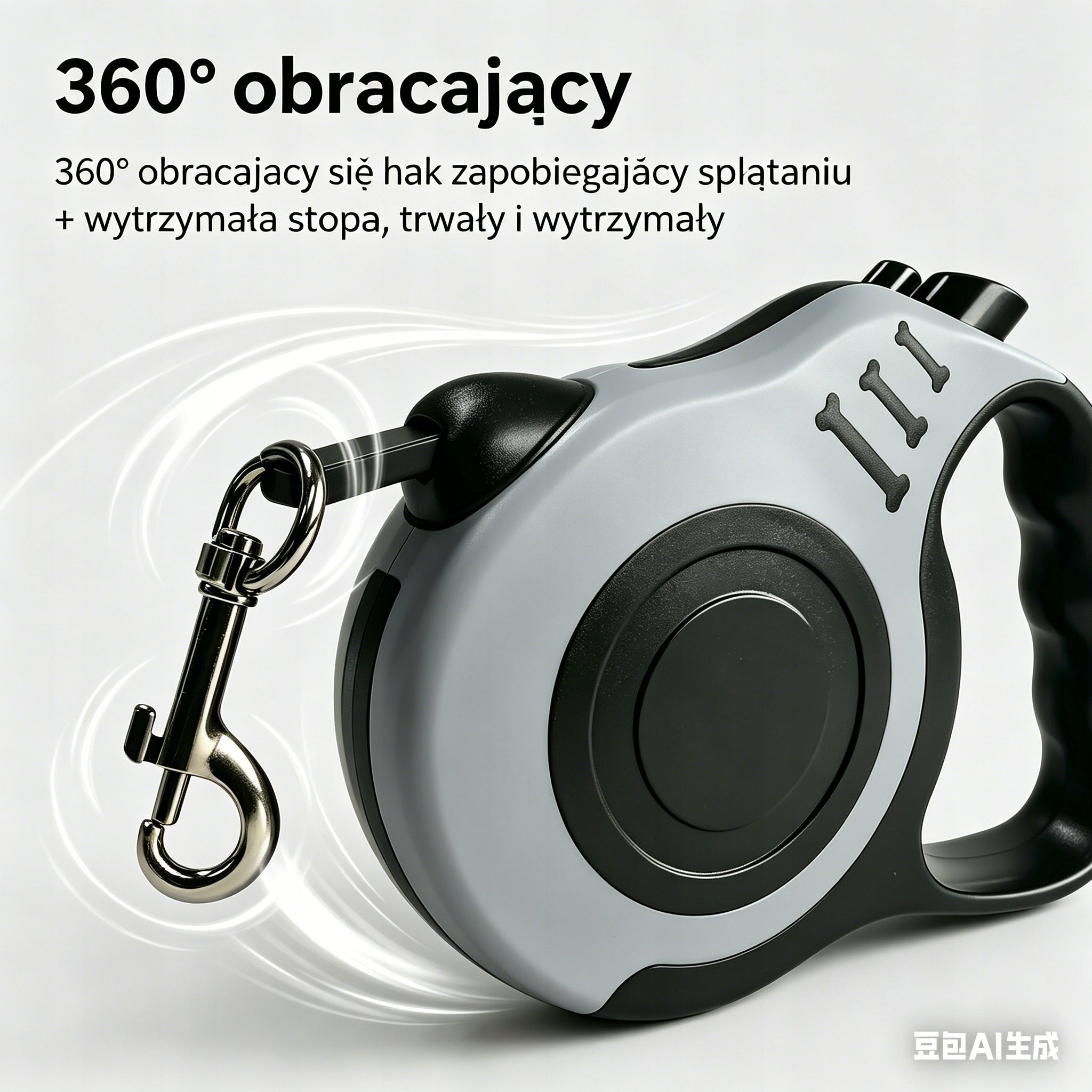 Smycz rozsuwana dla psa 5m - solidna obudowa ABS, antypoślizgowa Kind walking harness