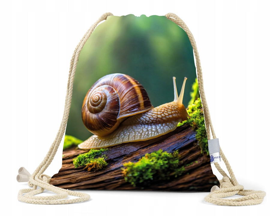 Snail Bag / Workoplecak / Cotton Cord / Reflector / Snail
