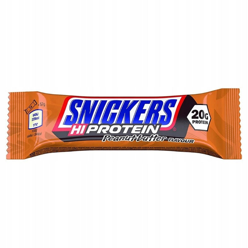 Snickers HI Protein Peanut Butter Bar 57g Expiration date at least 3 months from the date of purchase