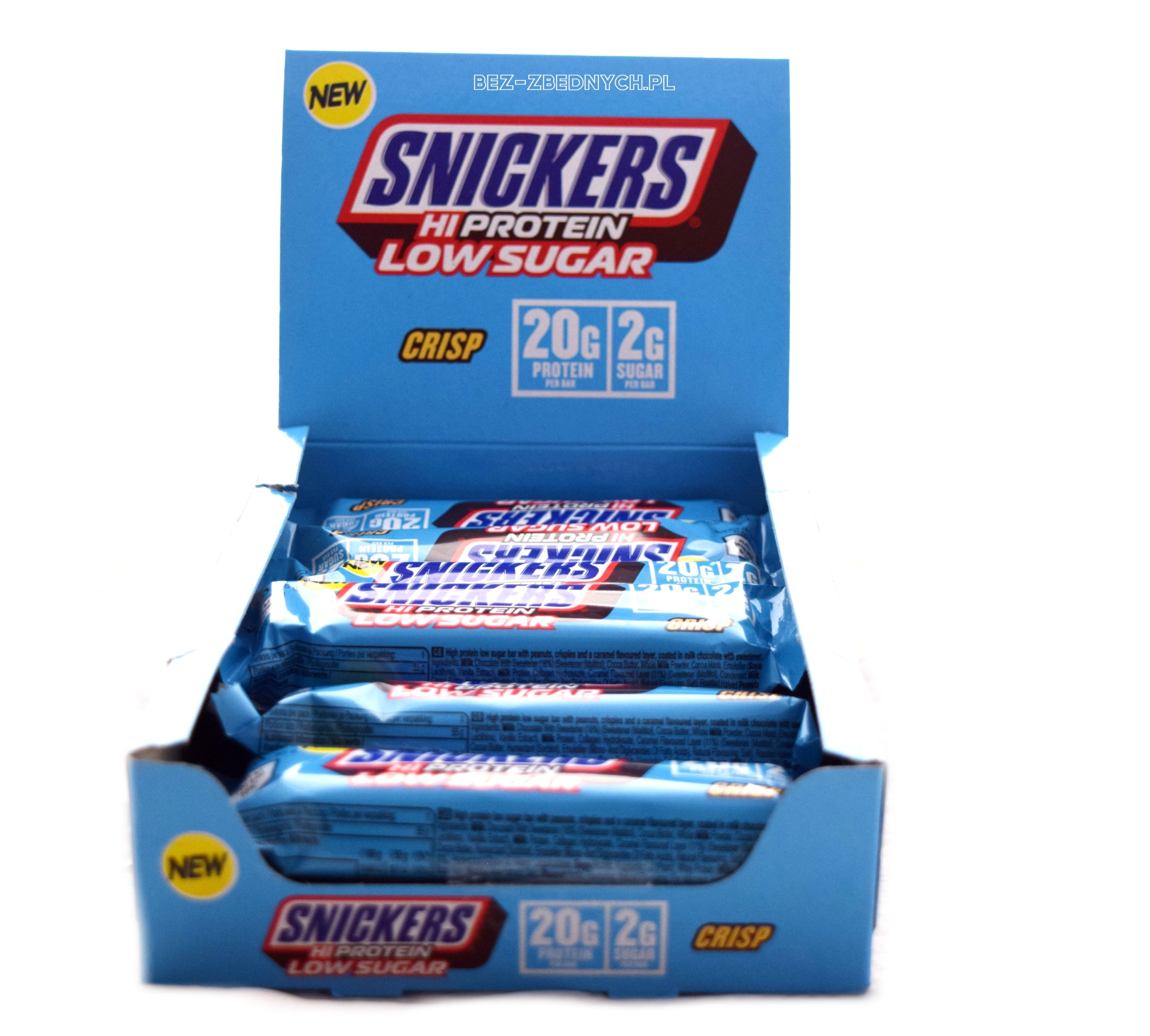 Snickers HiProtein Low Sugar Crisp Bar 55g BAR MILK CHOCO PROTEIN