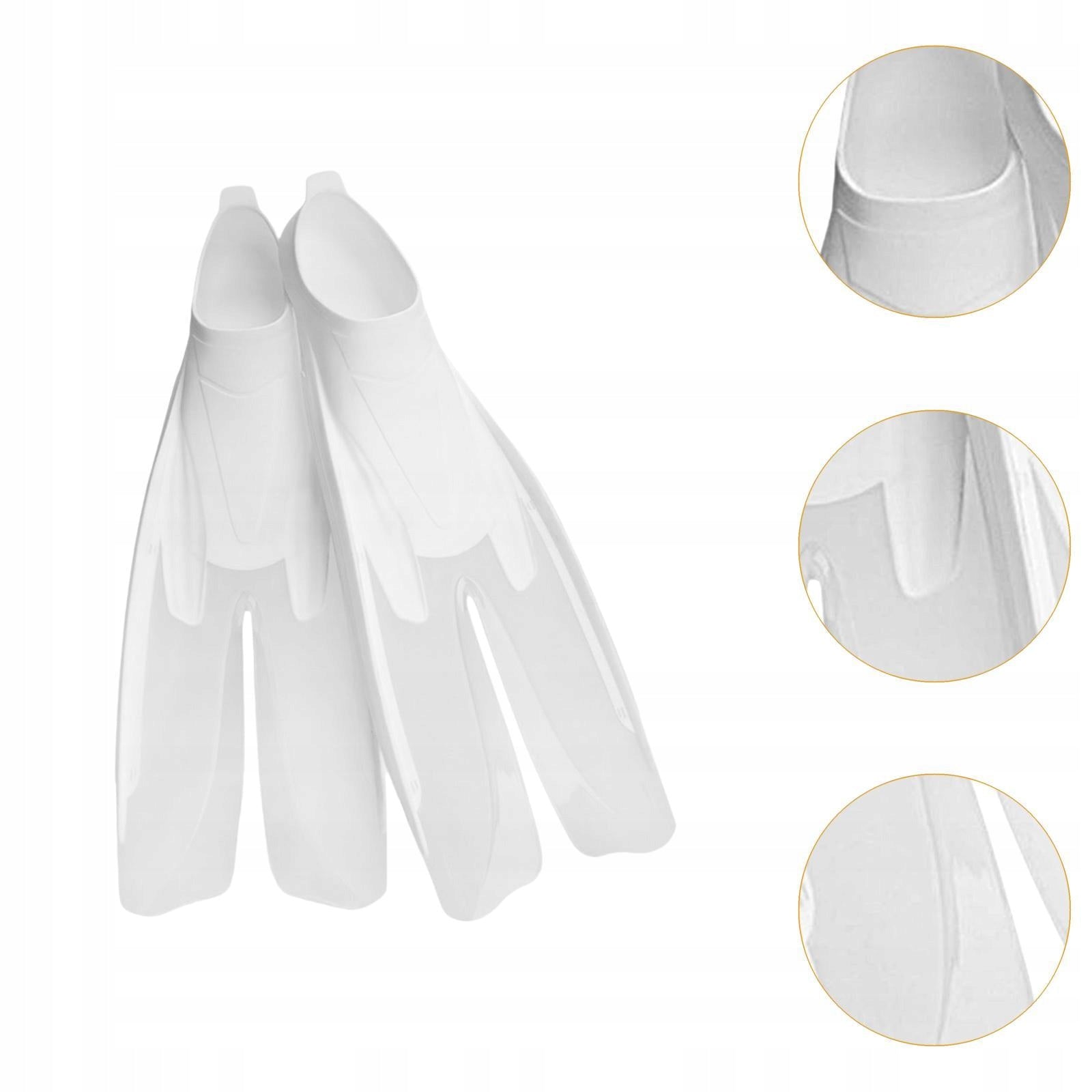 Snorkeling Fins Portable for Adults Long Fins Professional S Clear Brand no brand