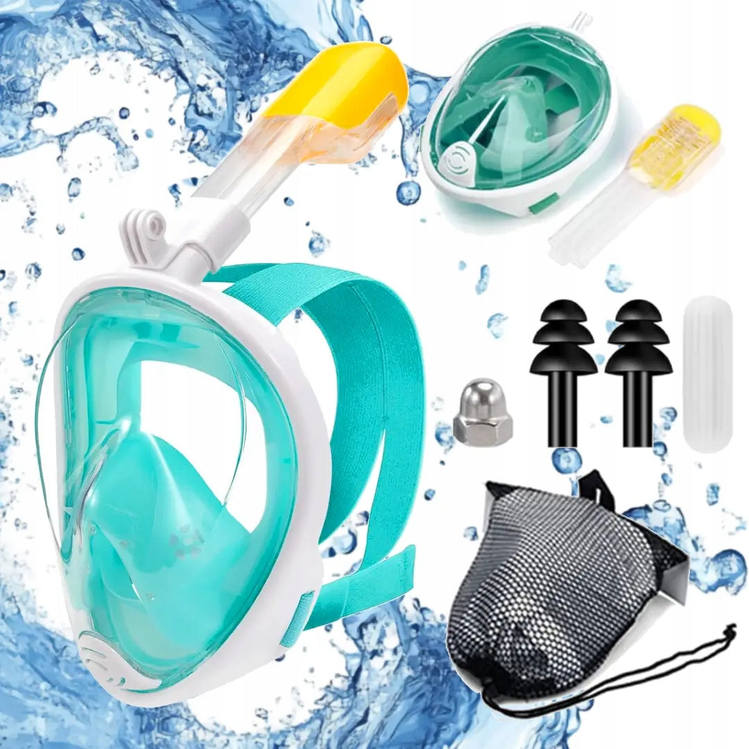 Snorkeling Mask Full Face Diving Mask S/M Blue Manufacturer code 29
