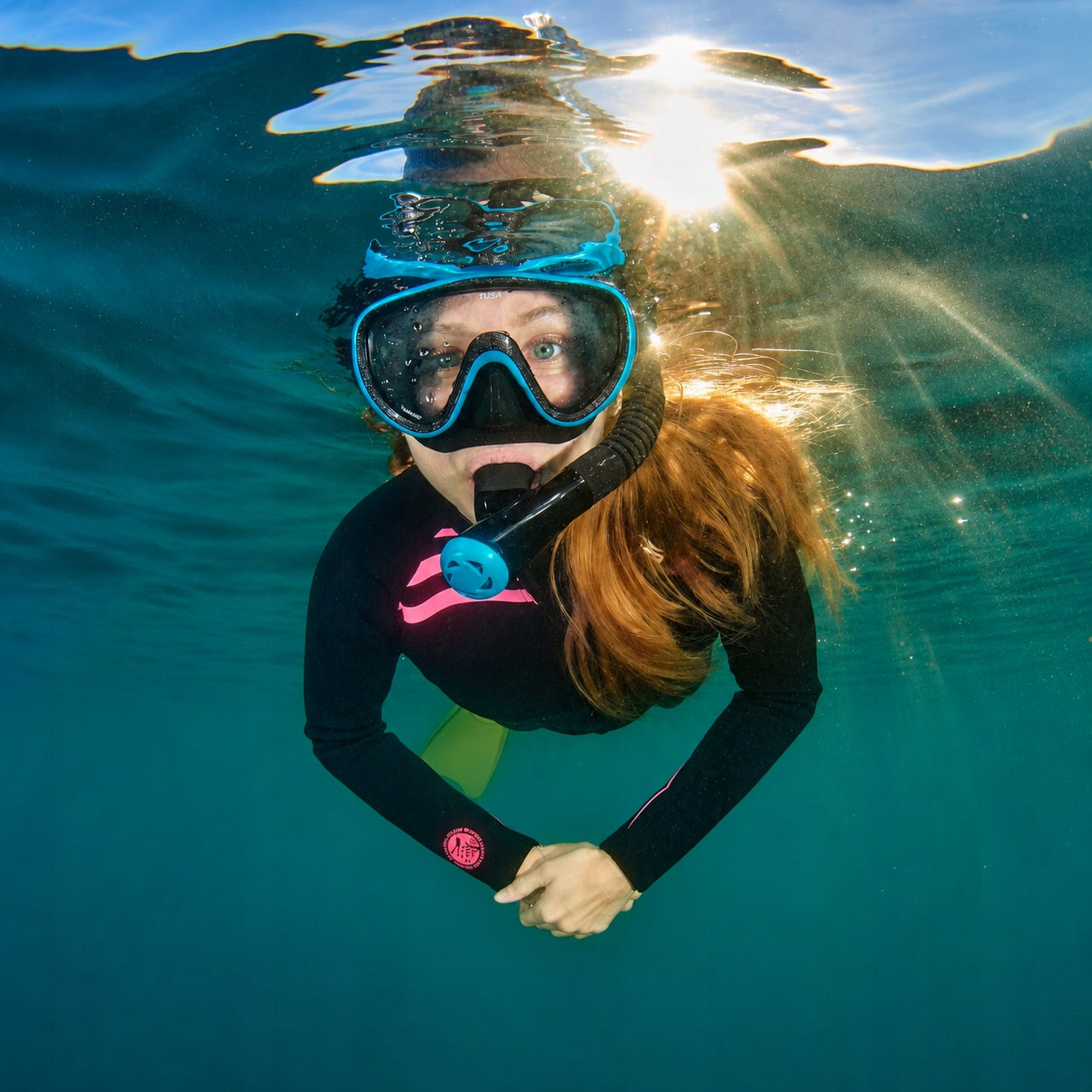 Snorkeling mask for slimmer faces TUSA Serene UM-16 Brand Tusa