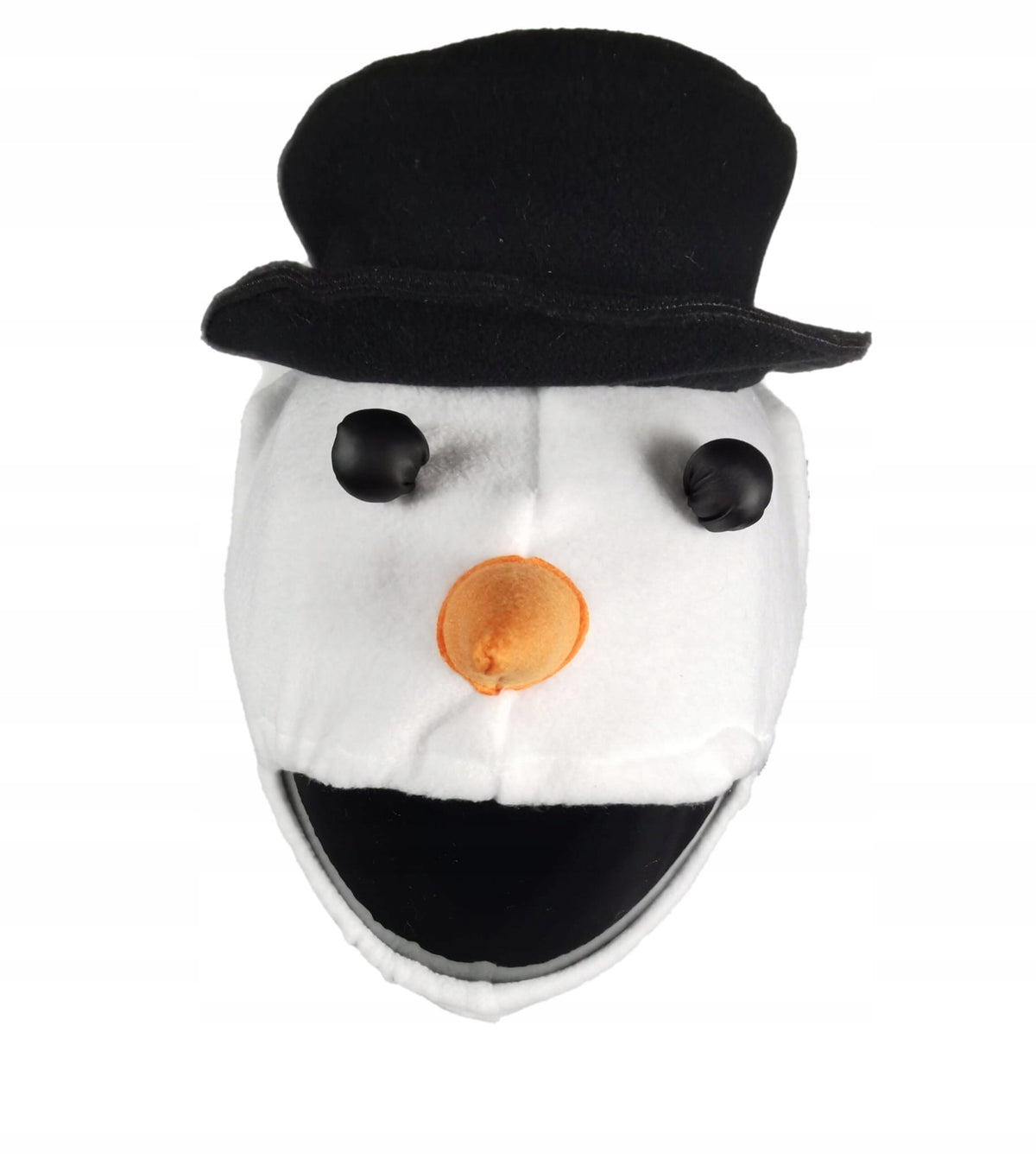 Snowman helmet ornament Color white