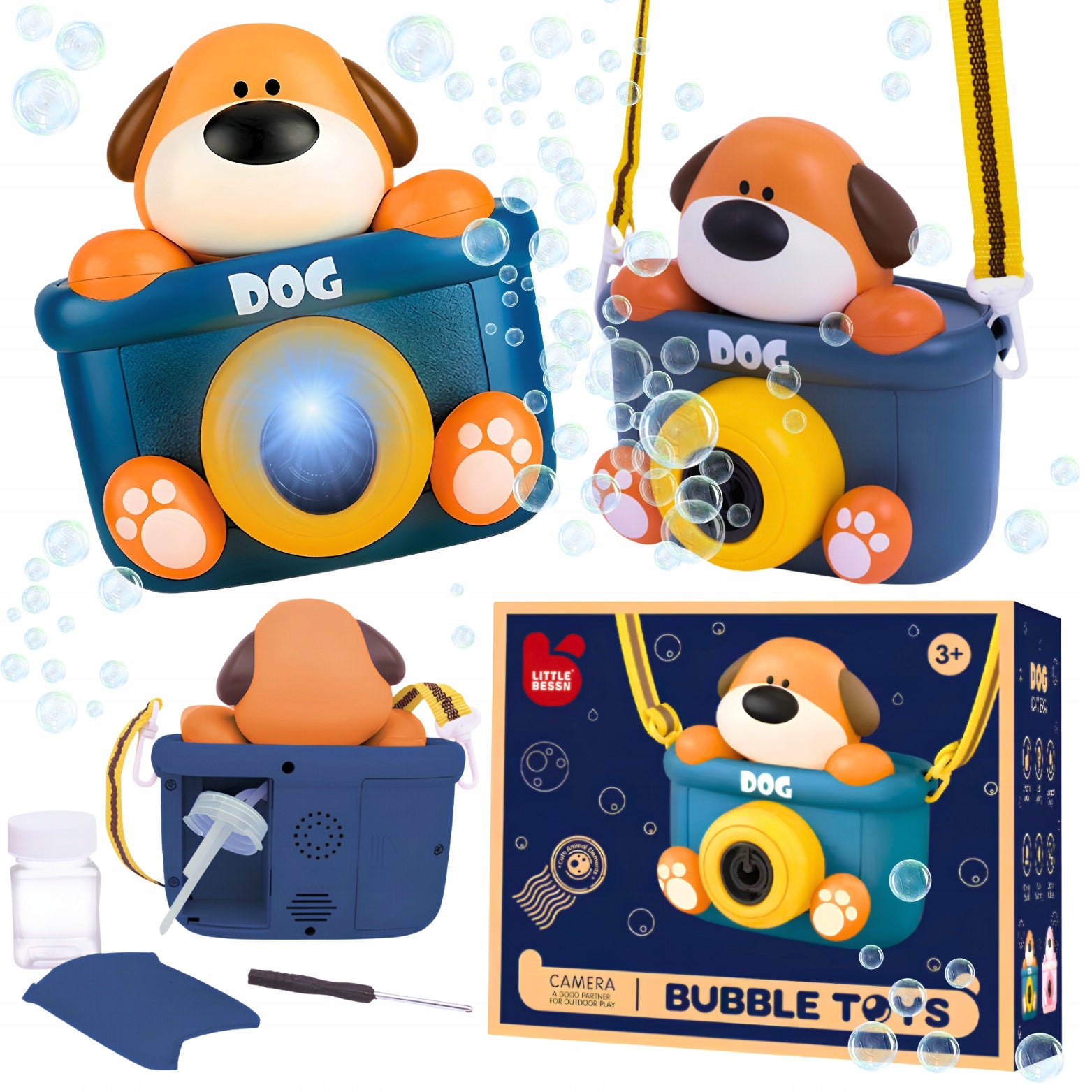Soap Banks Large Soap Bubble Machine Camera Battery Operated Dog