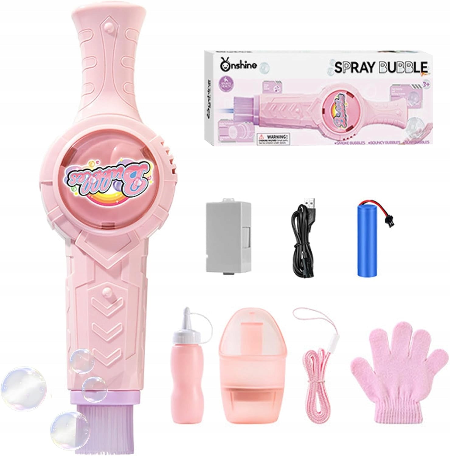 Soap Bubble Machine Touch Fun Generator Bubble Generator Liquid