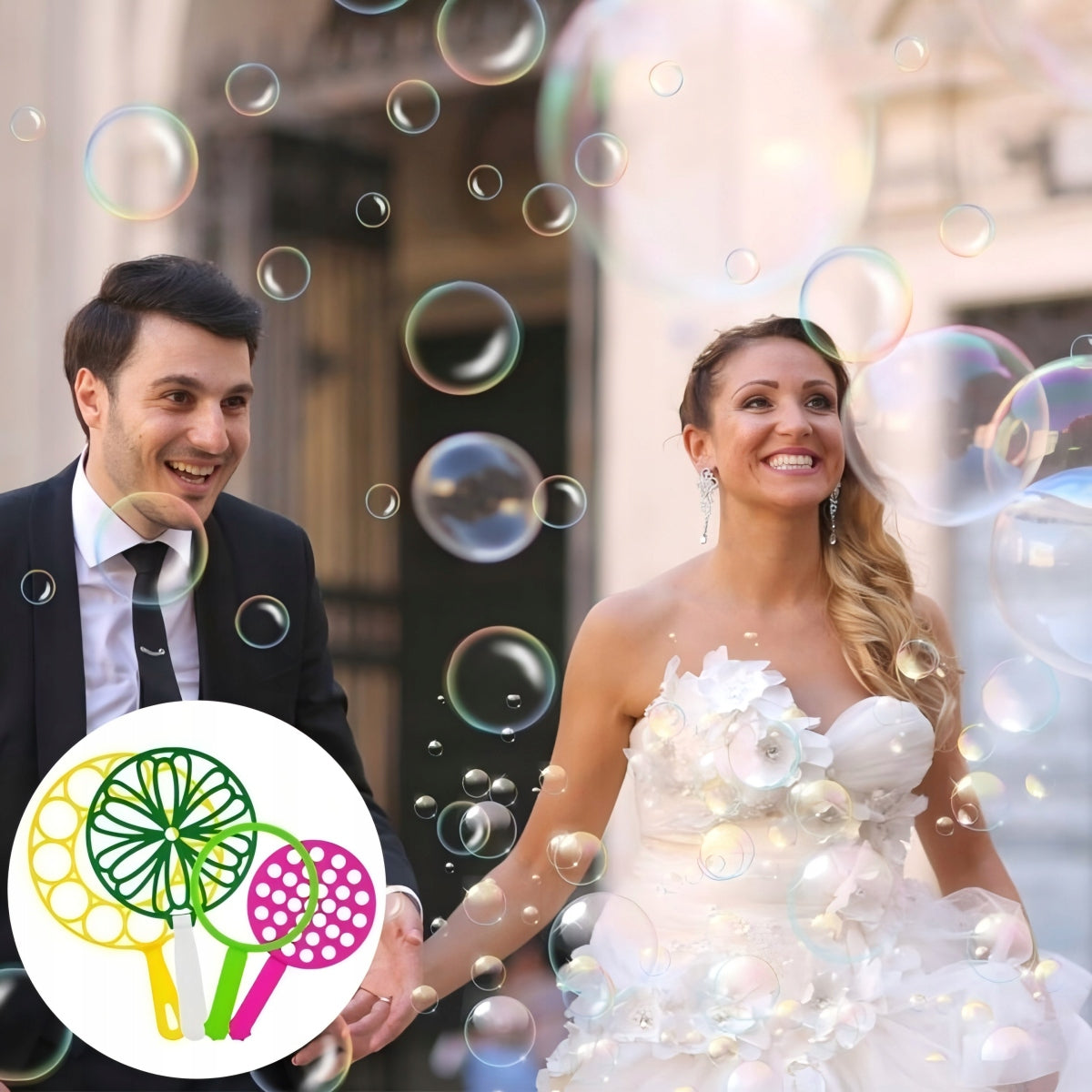 Soap Bubble Set XXL 31pcs Sticks Rings Hoops Gift for Kids Kind set