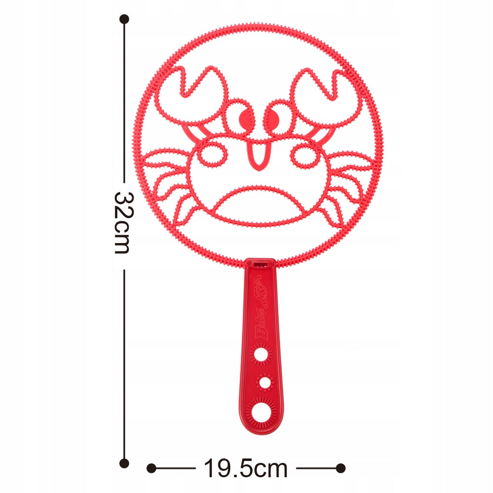 Soap Bubble Wand Set with Liquid Sticks Hoops Animal Designs Kid's age 3+ years