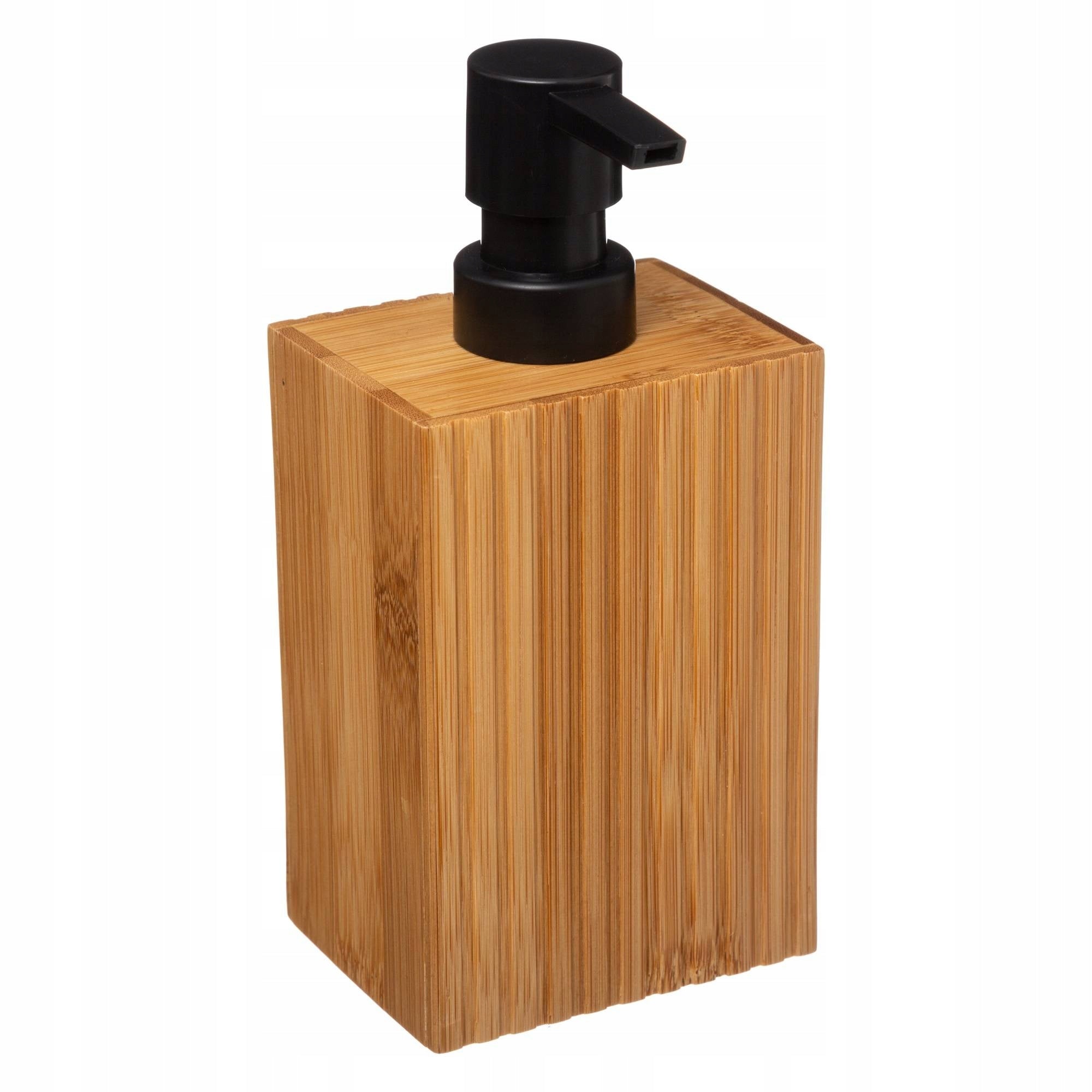 Soap Dispenser Bamboo Liquid Soap Container 280 ml Bathroom Product width 8.6 cm