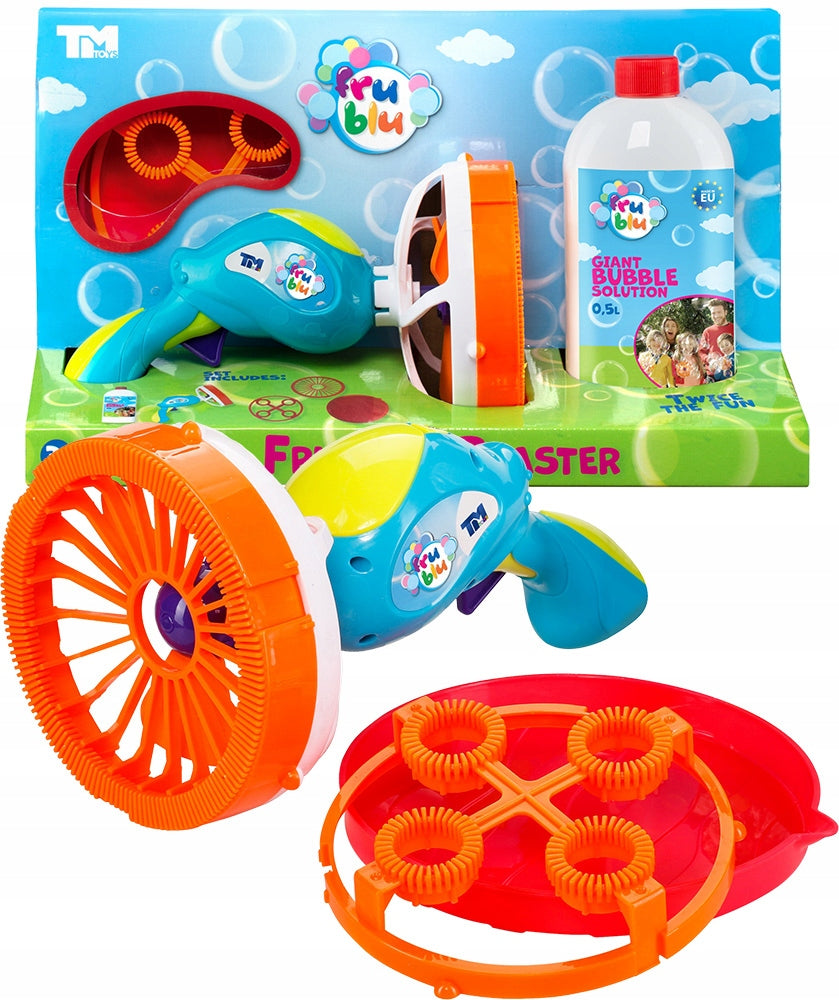 Soap bubble gun FRU BLU BLASTER + LIQUID