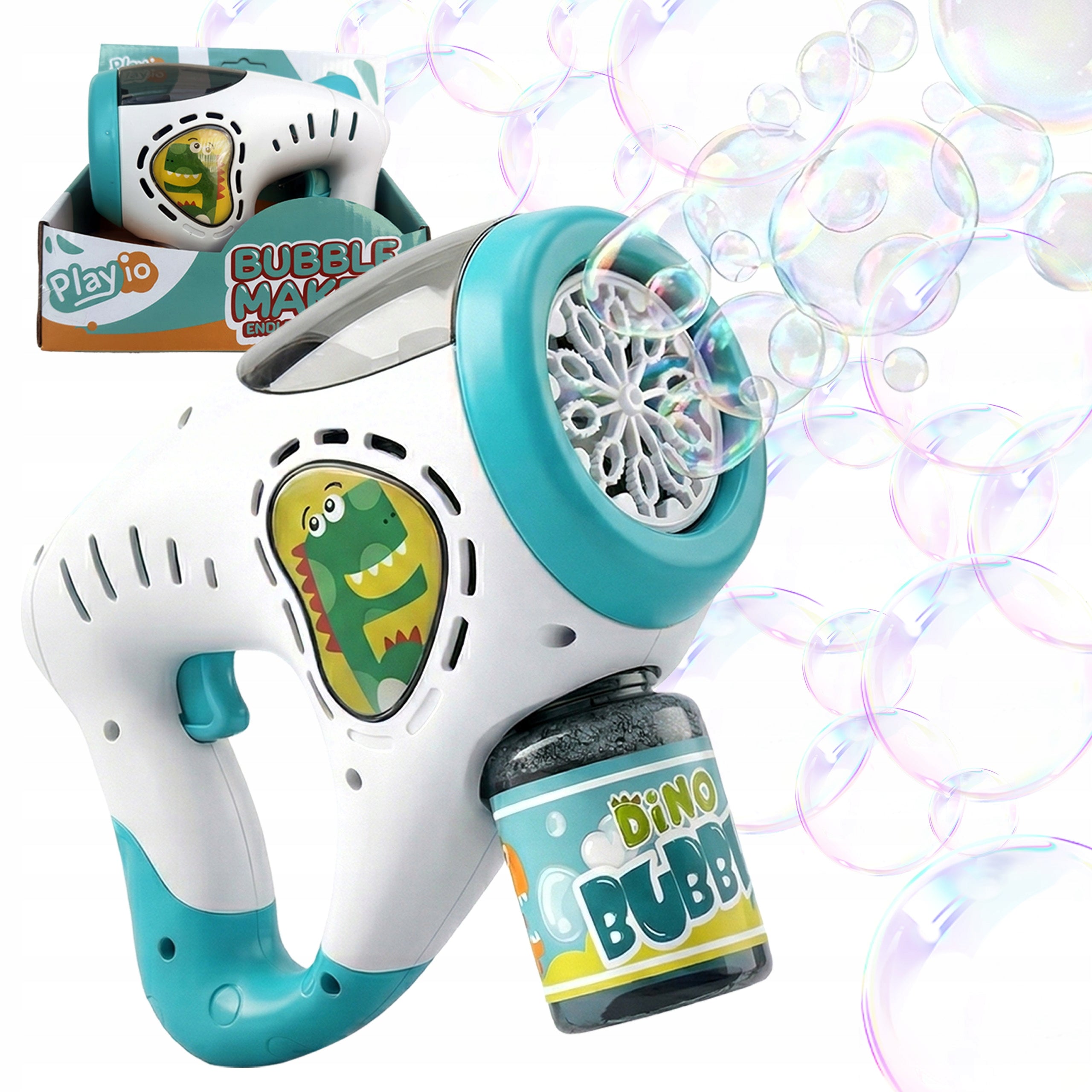 Soap bubble gun soap bubble machine PLAYIO huge amount