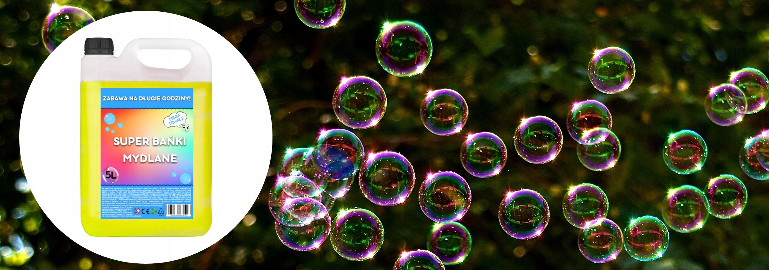 Soap bubble liquid mega large 5l large 5L Brand Lider