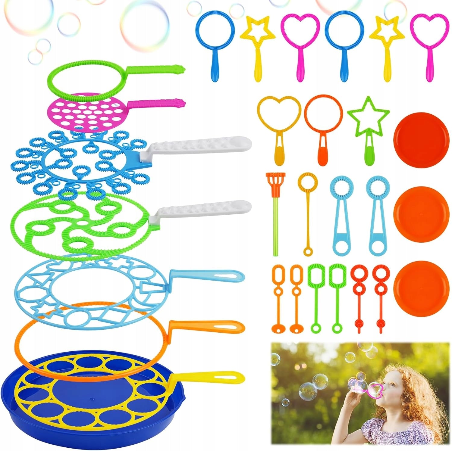 Soap bubble set 30 tools multicolor 5 years +
