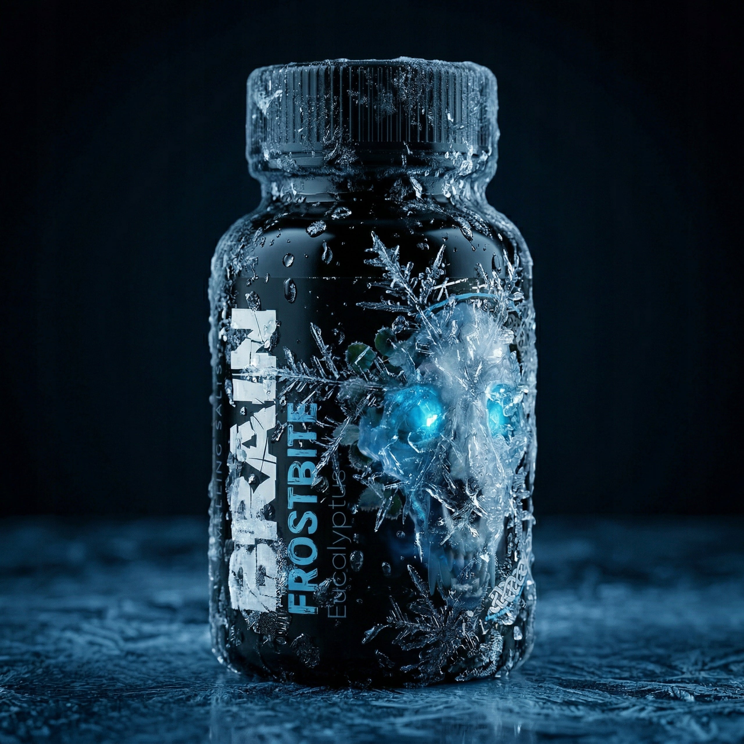Sobering Salts BRAIN FROSTBITE 100ml Eucalyptus Hellishly Strong Ammonia Packaging status original
