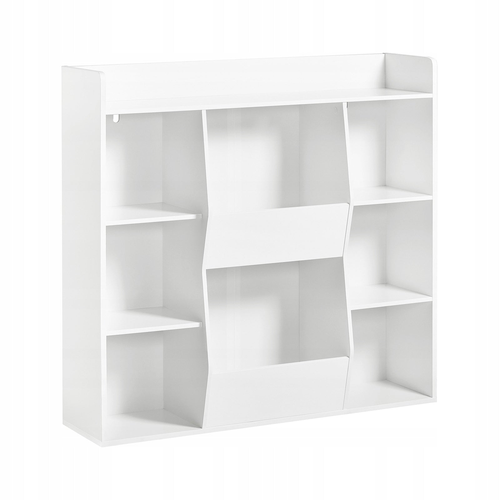 Sobuy Children's bookcase for books and toys standing shelves white KMB55-W