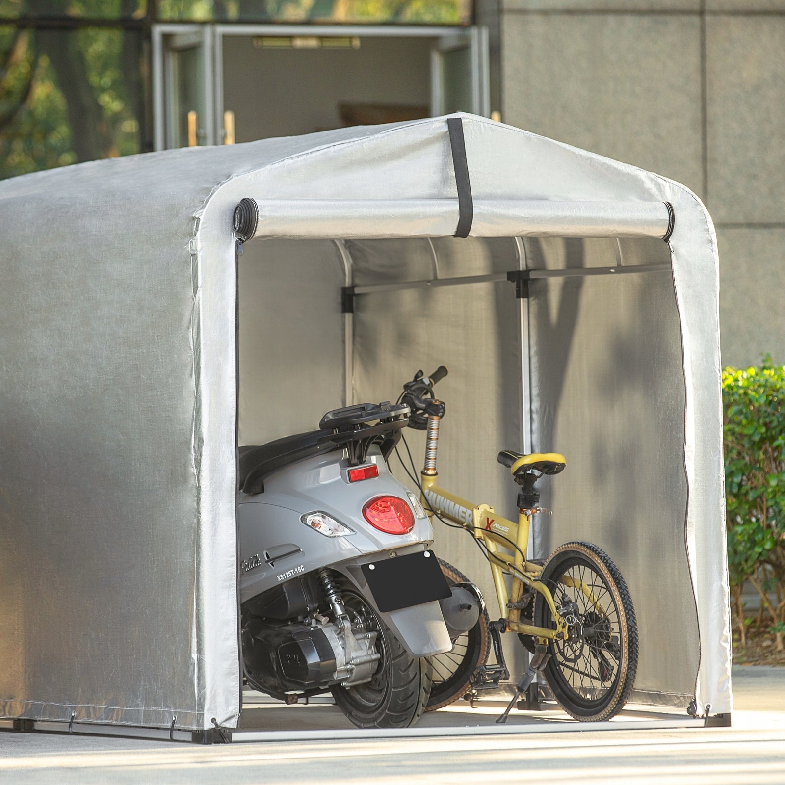 Sobuy Garden Tent for 2-3 Bikes Bicycle Pavilion Waterproof KLS11-L Number of side walls 3 walls