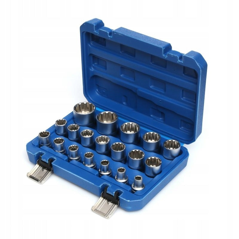 Socket wrench Kraft&Dele 19 sockets E-Torx 1/2'' 8-32 mm Product weight with unit packaging 2 kg