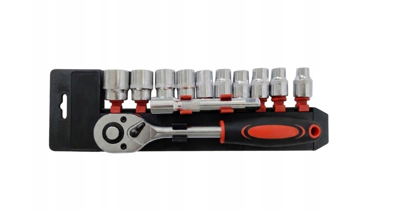Socket wrench set 1/2" 12 el. ratchet CR-V tool