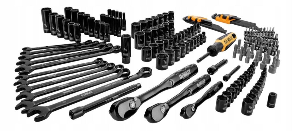 Socket wrench set DeWalt in black chrome 184 el. suitcase Manufacturer code DWMT45184-1