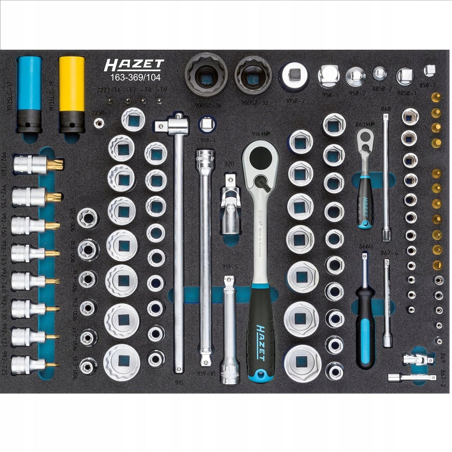 Socket wrench set Hazet 163-369/104