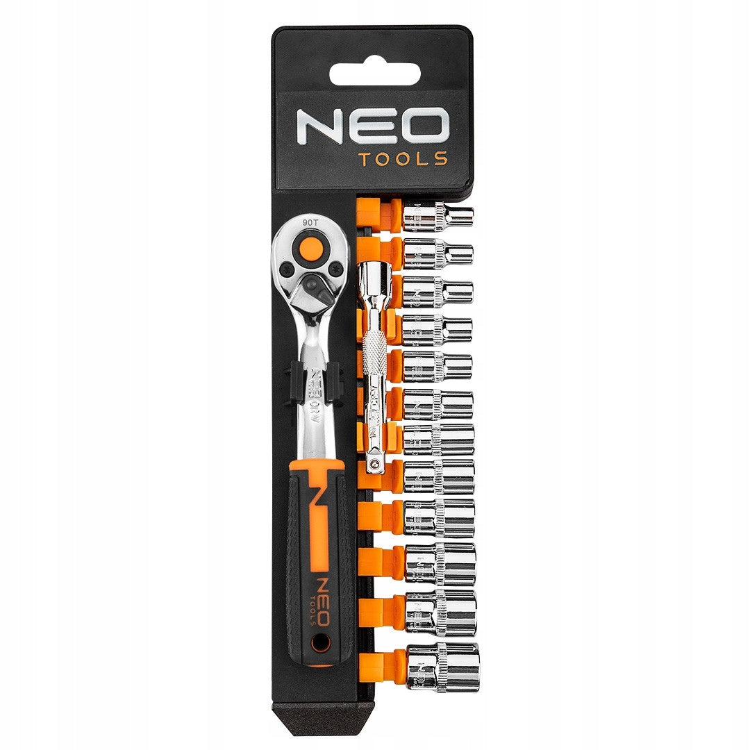 Socket wrench set NEO TOOLS 10-000 1/4 inch (14 pieces)