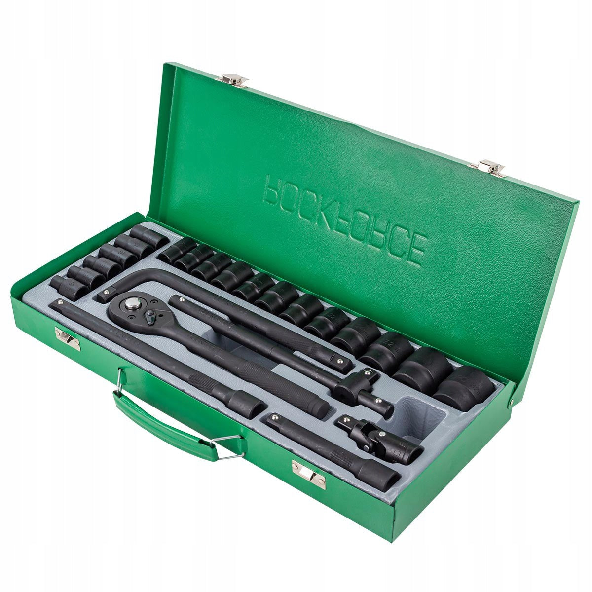 Socket wrench set ratchet socket 1/2" 8-32 mm 24 el. Rockforce Packaging status original