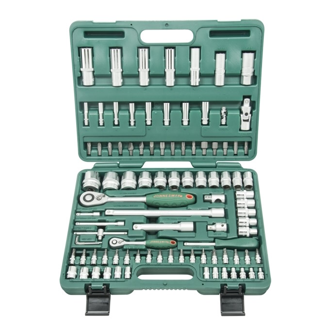 Socket wrench set with ratchet 1/2 and 1/4" 94 el Jonnesway S04H52494S