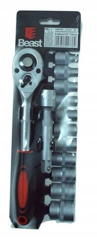 Socket wrenches Beast with ratchet and extension 8-24mm 12-elements 340181 Brand Beast