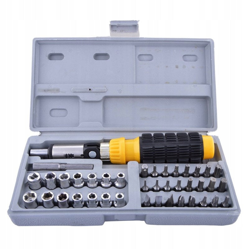 Socket wrenches set of wrenches 41 elements screwdriver torx imbus