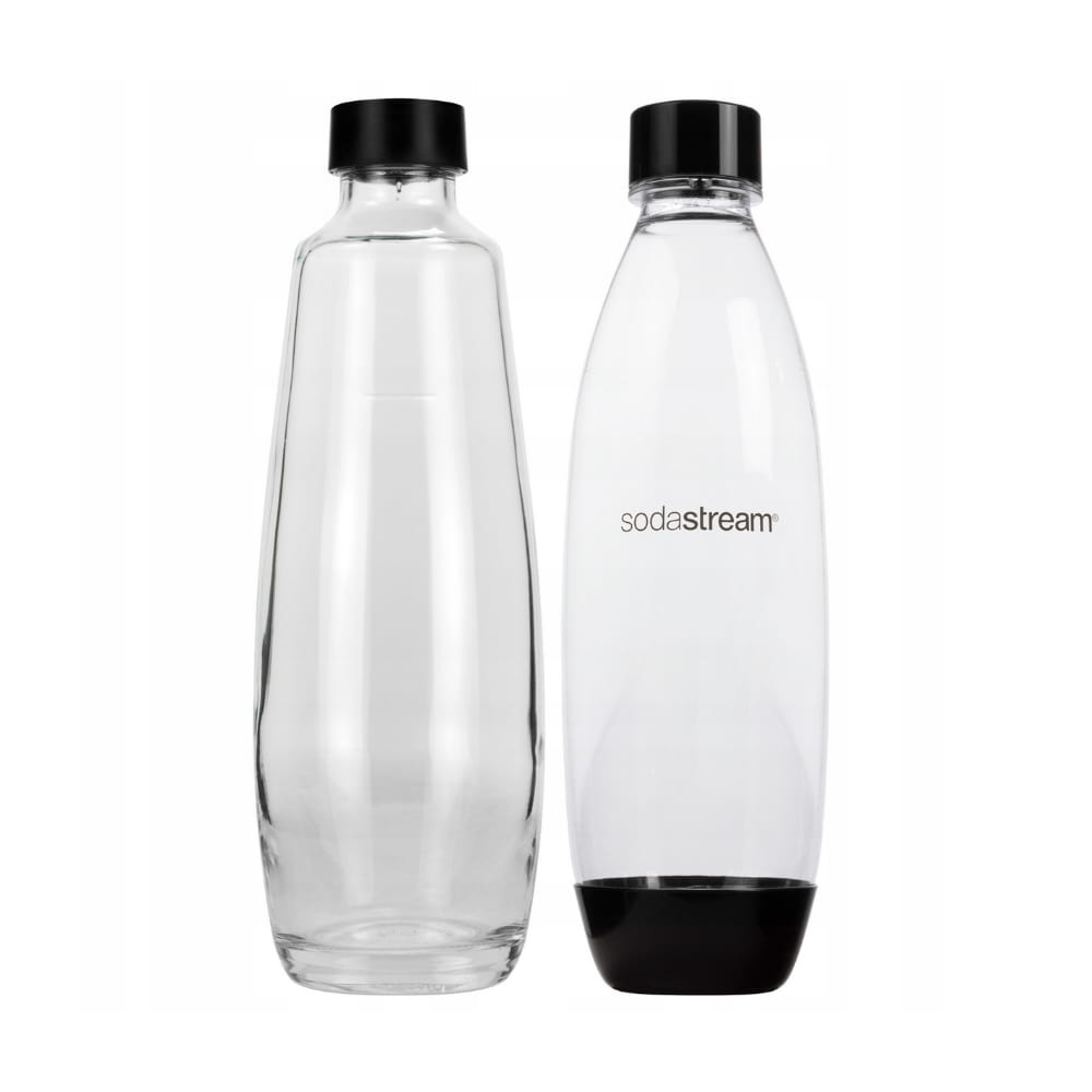 SodaStream E-Duo 2 cylinder(glass+PET) with CO2 gas Dominant color black