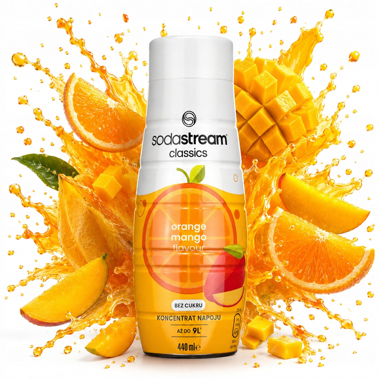 SodaStream Orange Mango ZERO Beverage Concentrate 440 ml Without SUGAR FIT
