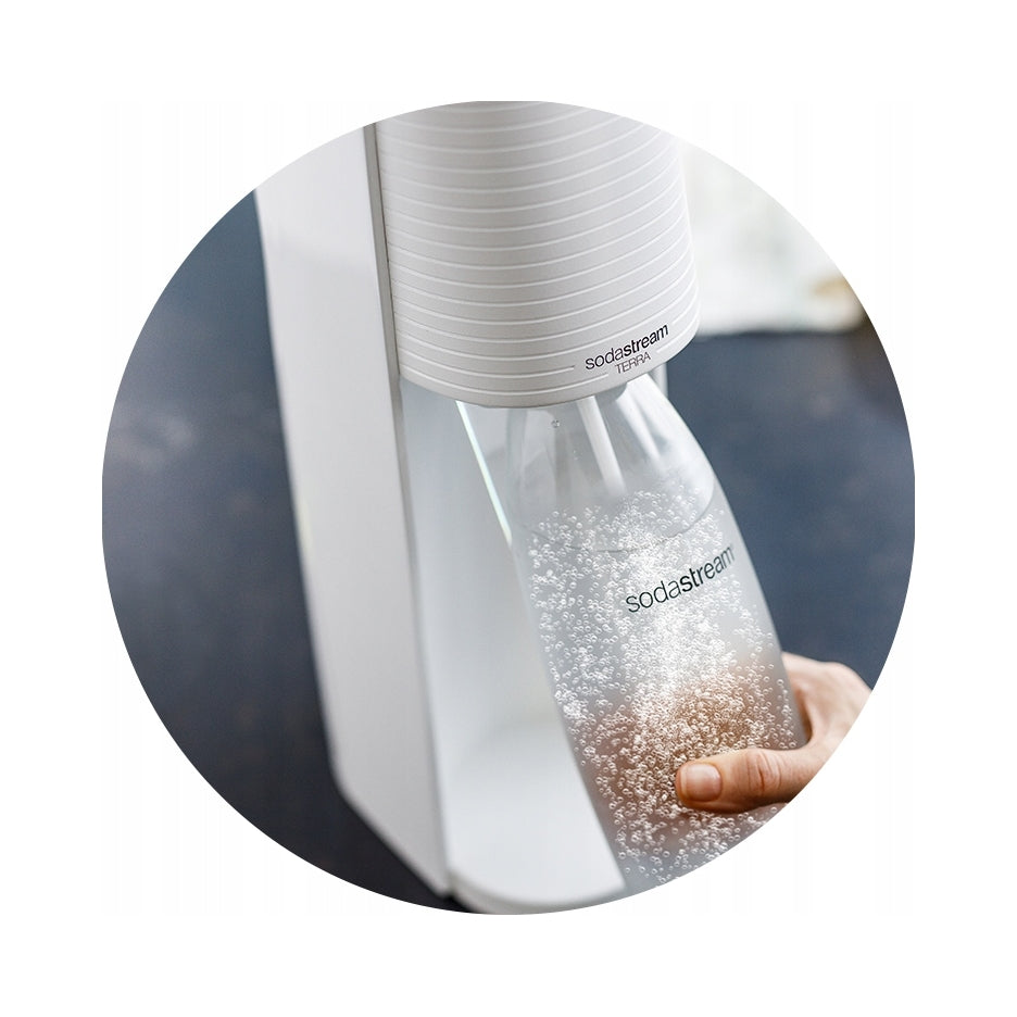 SodaStream Terra saturator set of 2 bottles 1 l + bottle 0.5 l + CO2 bottle Packaging status original